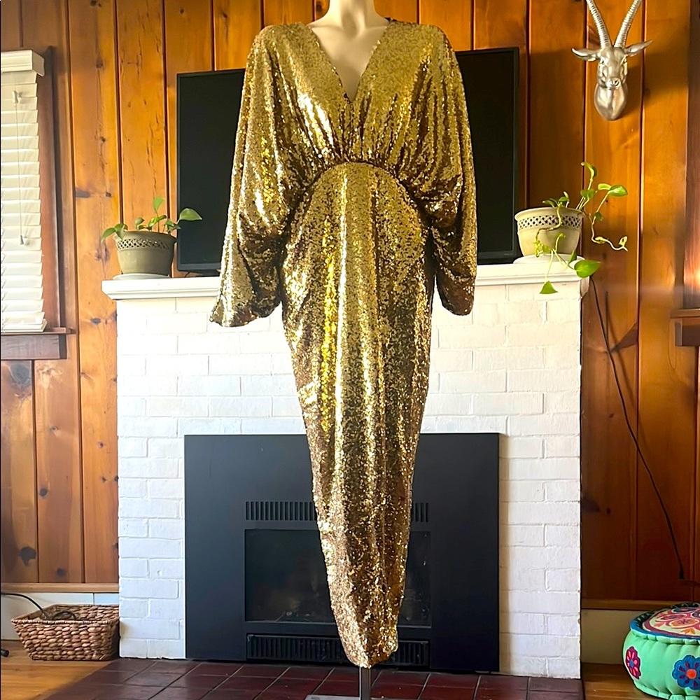 Eloquii “Gold” Dress